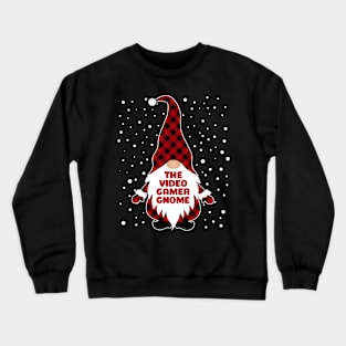 The Video Gamer Gnome Matching Family Christmas Pajama Crewneck Sweatshirt